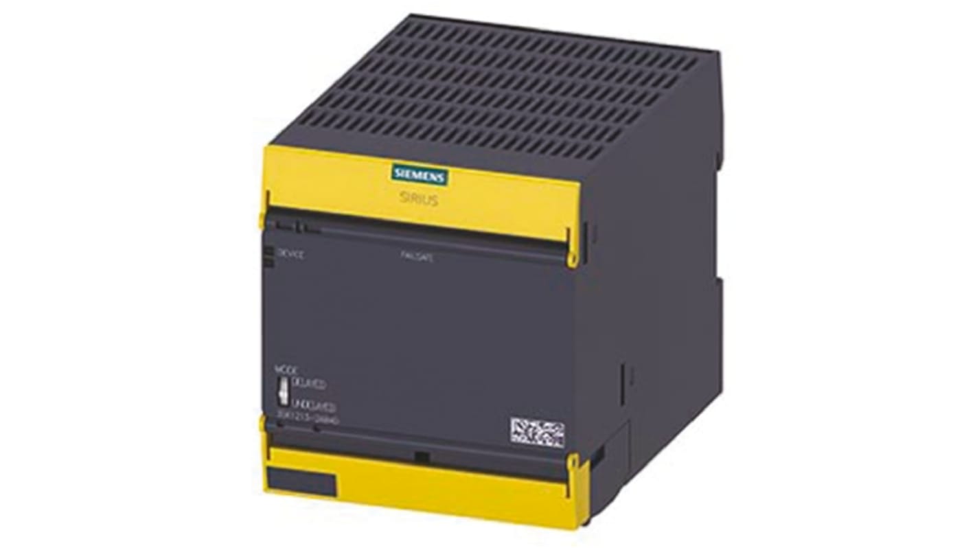 Modulo d'uscita Siemens 3SK1213-2AB40 SIRIUS, 5 uscite, 24 V c.c., montaggio su guida DIN, dimensioni 100 x 90 x 121,7 mm.