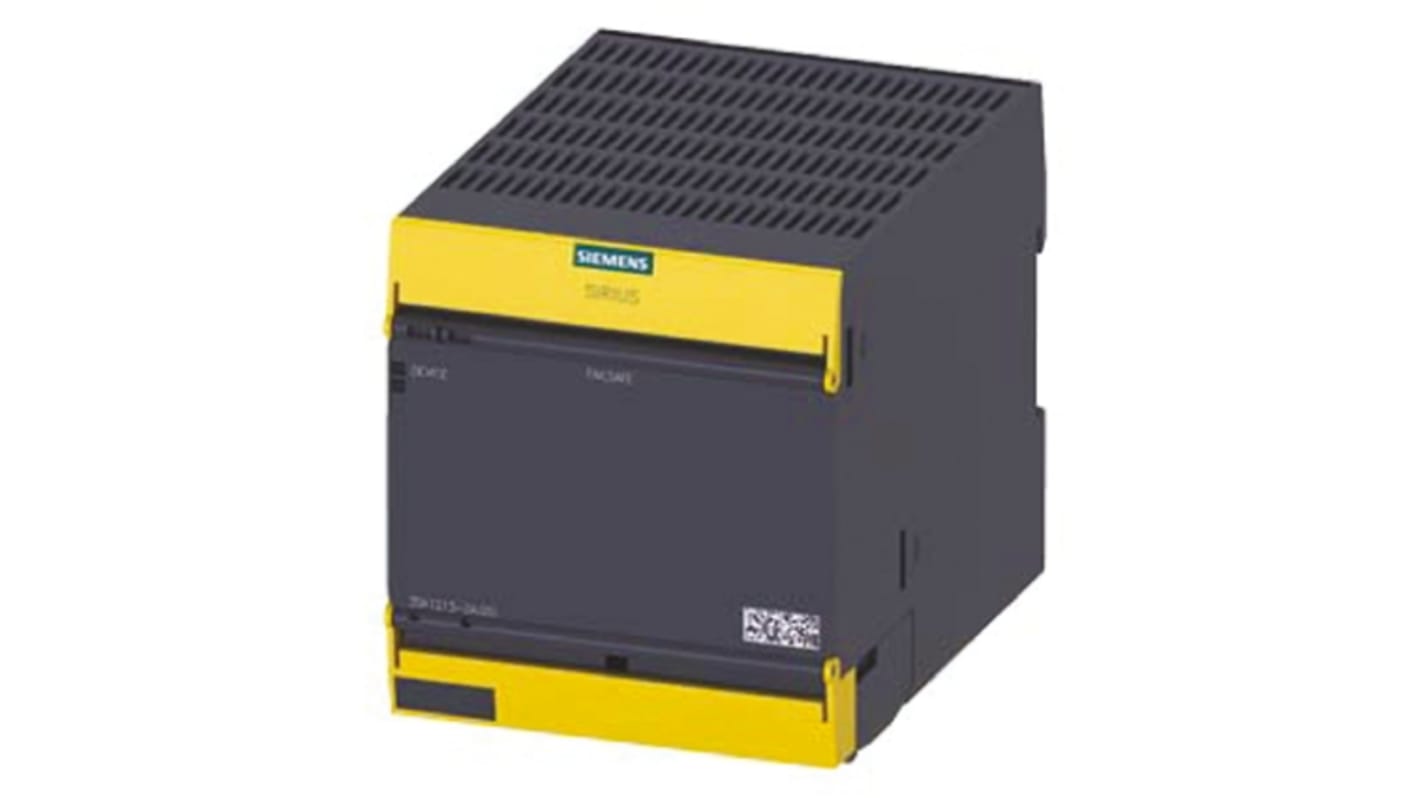 Modulo d'uscita Siemens 3SK1213-2AJ20 SIRIUS, 5 uscite, alimentazione 115 V c.a., dimensioni 100 x 90 x 121,7 mm.