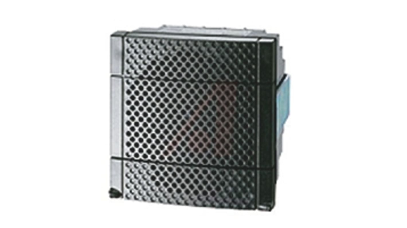 Segnalatore acustico elettronico Schneider Electric XVS72BMBP, 90 dB, alimentazione 12-24 V, montaggio su base 72 mm x 72 mm, IP54.