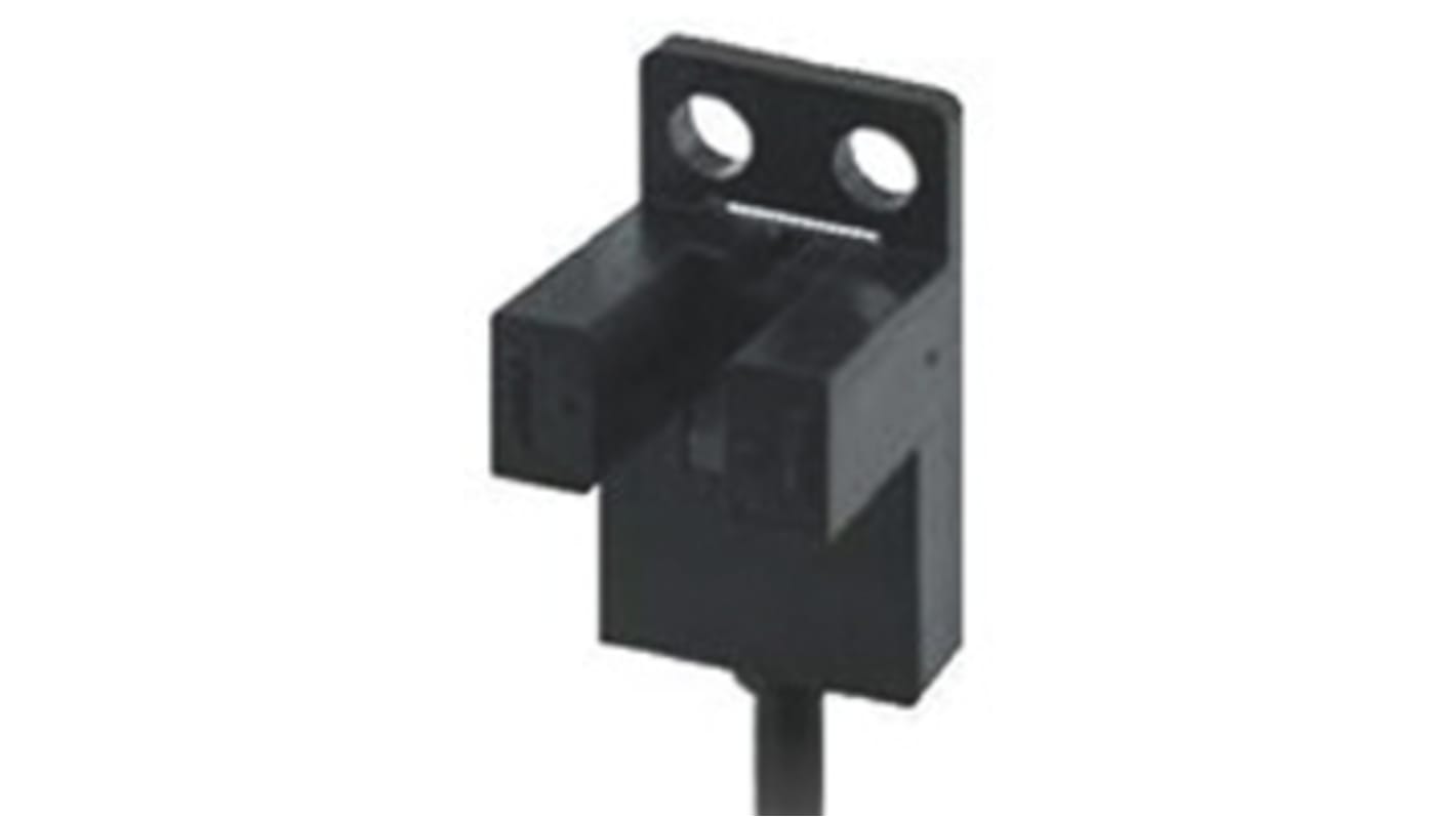 Omron EE-SX674-WR 1M, sensore fotoelettrico a forcella con rilevamento di 5 mm, uscita NPN, grado di protezione IP50.
