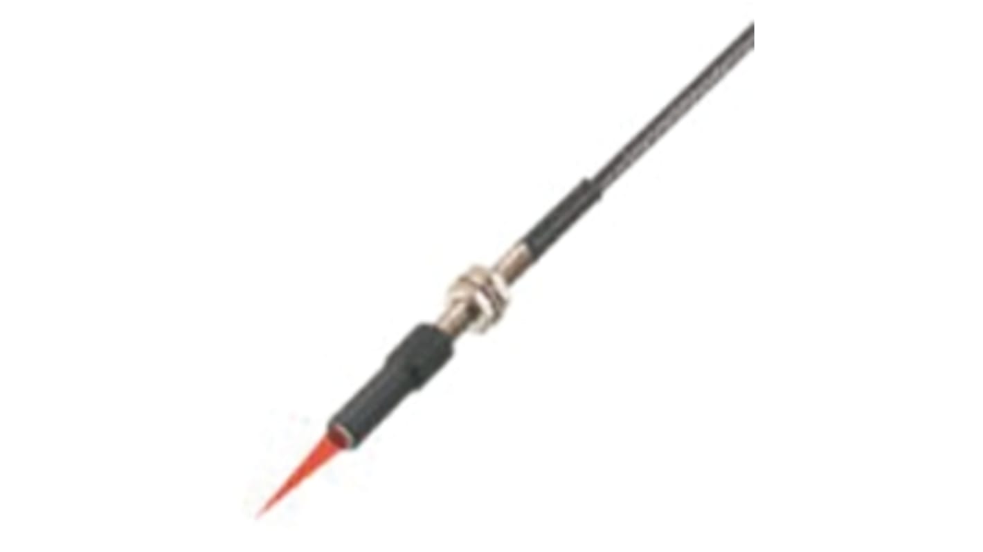 Sensore per fibre ottiche Omron E32-C41, formato plastico, IP67, lunghezza fibra 2 m, Ø 5 x 16,5 mm, temperatura -40 °C a +70 °C.
