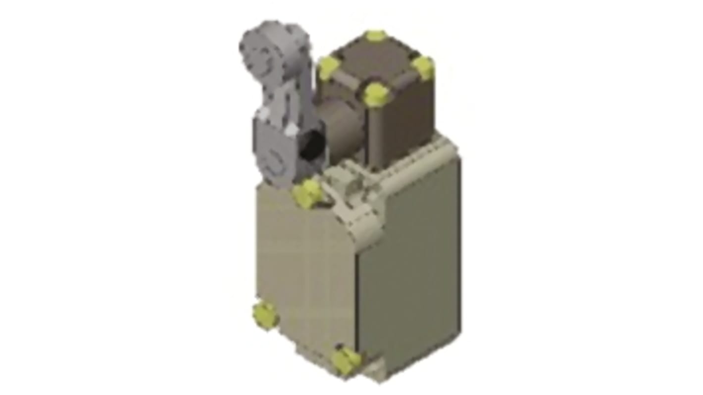 Interruttore di fine corsa a leva a rullo Omron WLG2, configurazione NO/NC, protezione IP67, dimensioni 94.1 mm x 42 mm x 40 mm.