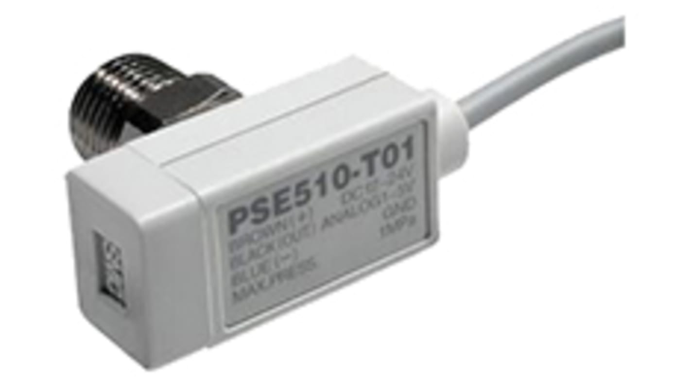 SMC PSE541-R06, sensore di pressione relativa, uscita analogica 0,6-1 V, alimentazione 12-24 V c.c., grado di protezione IP40.