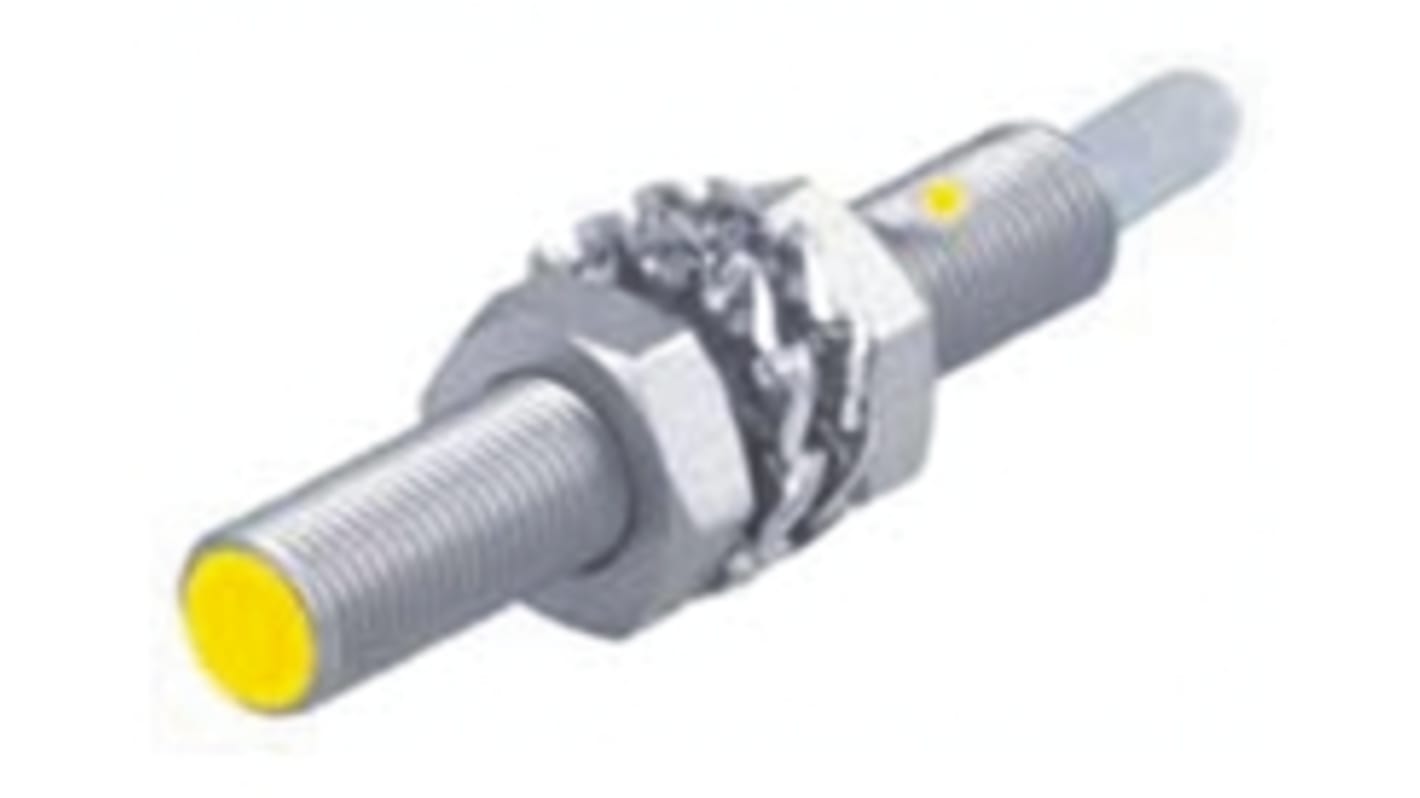 Sensore di prossimità cilindrico PNP Turck Bi1-EG05-AP6X, M5, 1 mm di rilevamento, IP67, acciaio inox, montaggio a filo.