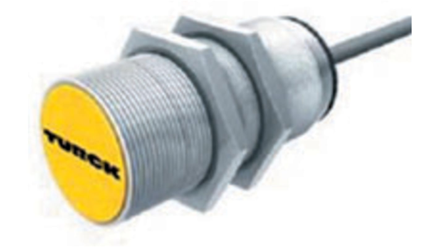 Sensore di prossimità cilindrico Turck NI15-S30-AZ3X 7M, M30, rilevamento 15 mm, IP67, montaggio a filo.