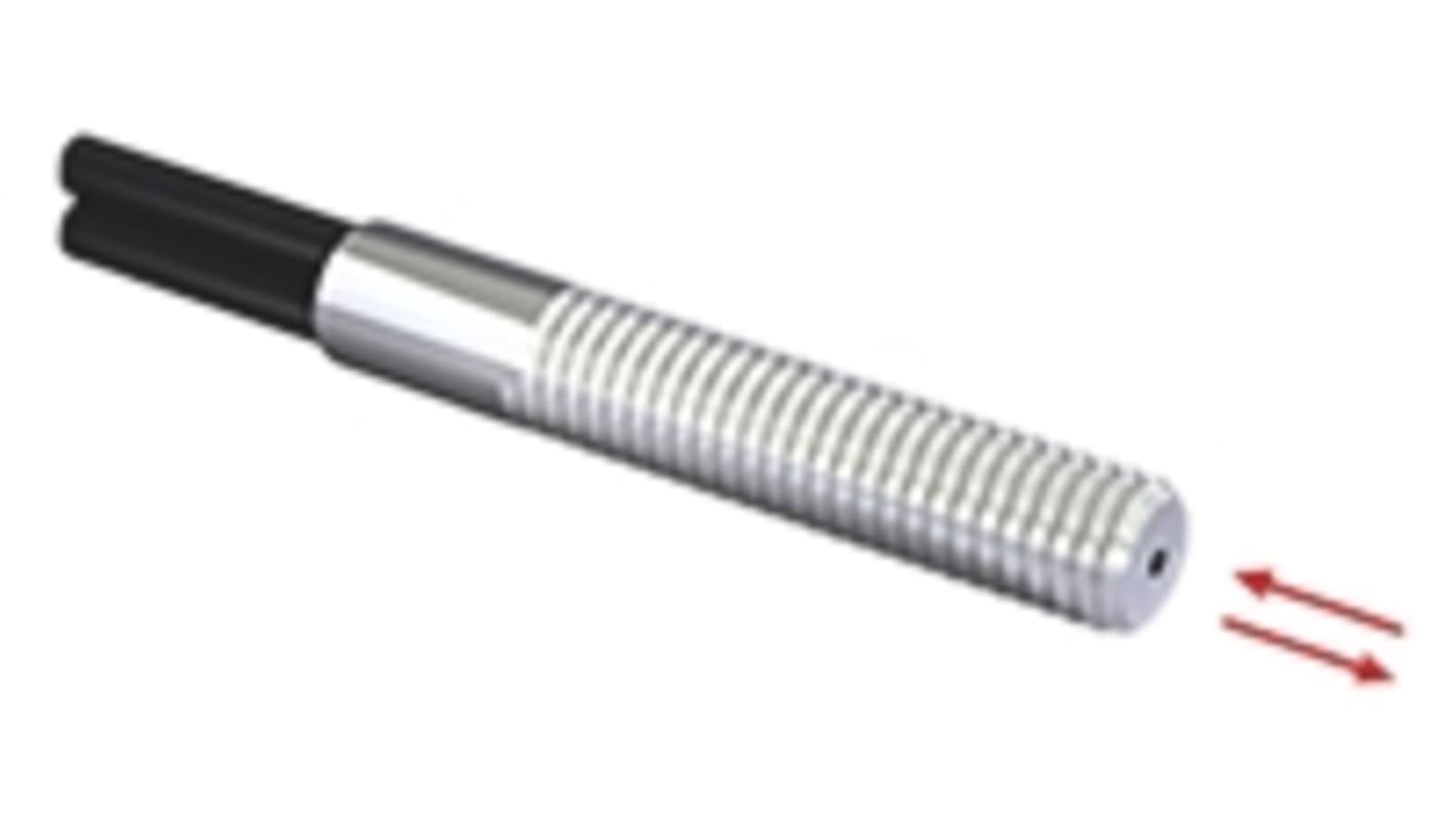 Sensore per fibre ottiche Sick LL3-TR01, in vetro e plastica, per rilevamento oggetti e livelli fluidi, cavo 2m, operatività -40/+70°C.