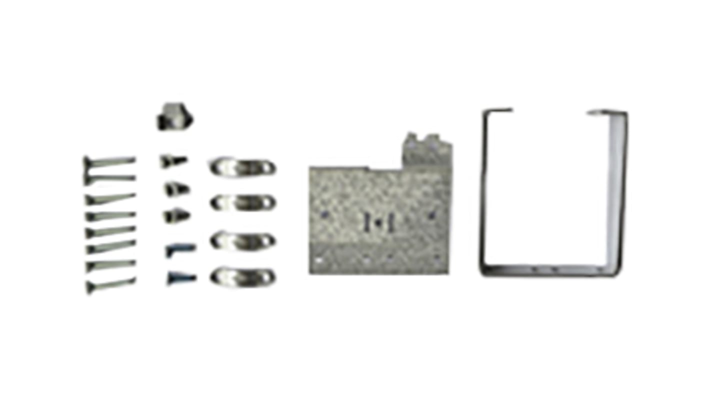 Kit di montaggio piastra di disaccoppiamento Danfoss 132B0106 per VLT Micro Drive, compatibile con misure M1 e M2.