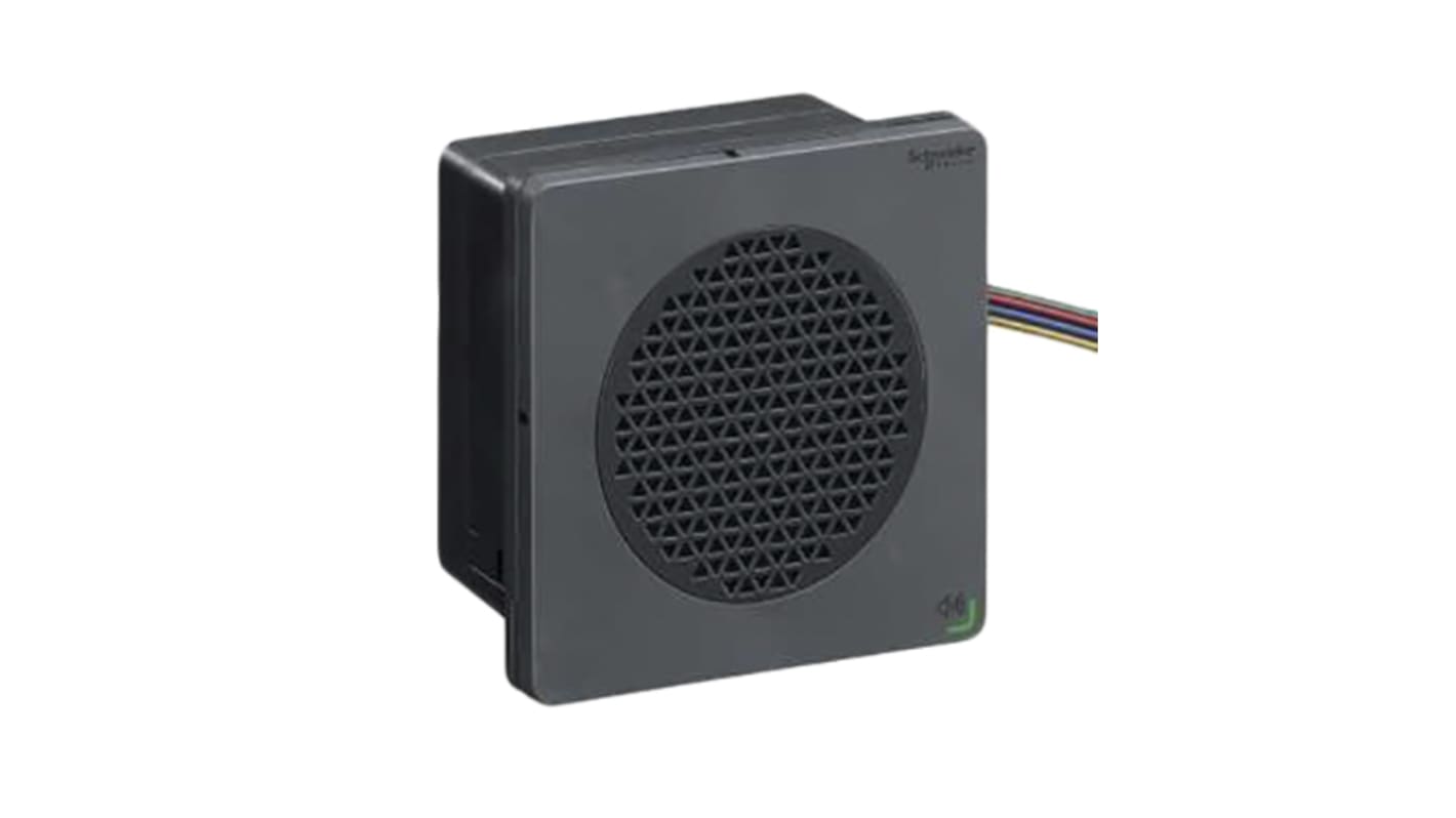 Schneider Electric XVSV9MBN, sirena elettronica con allarmi vocali, montaggio a parete, volume fino a 97 dB, grado di protezione IP65.