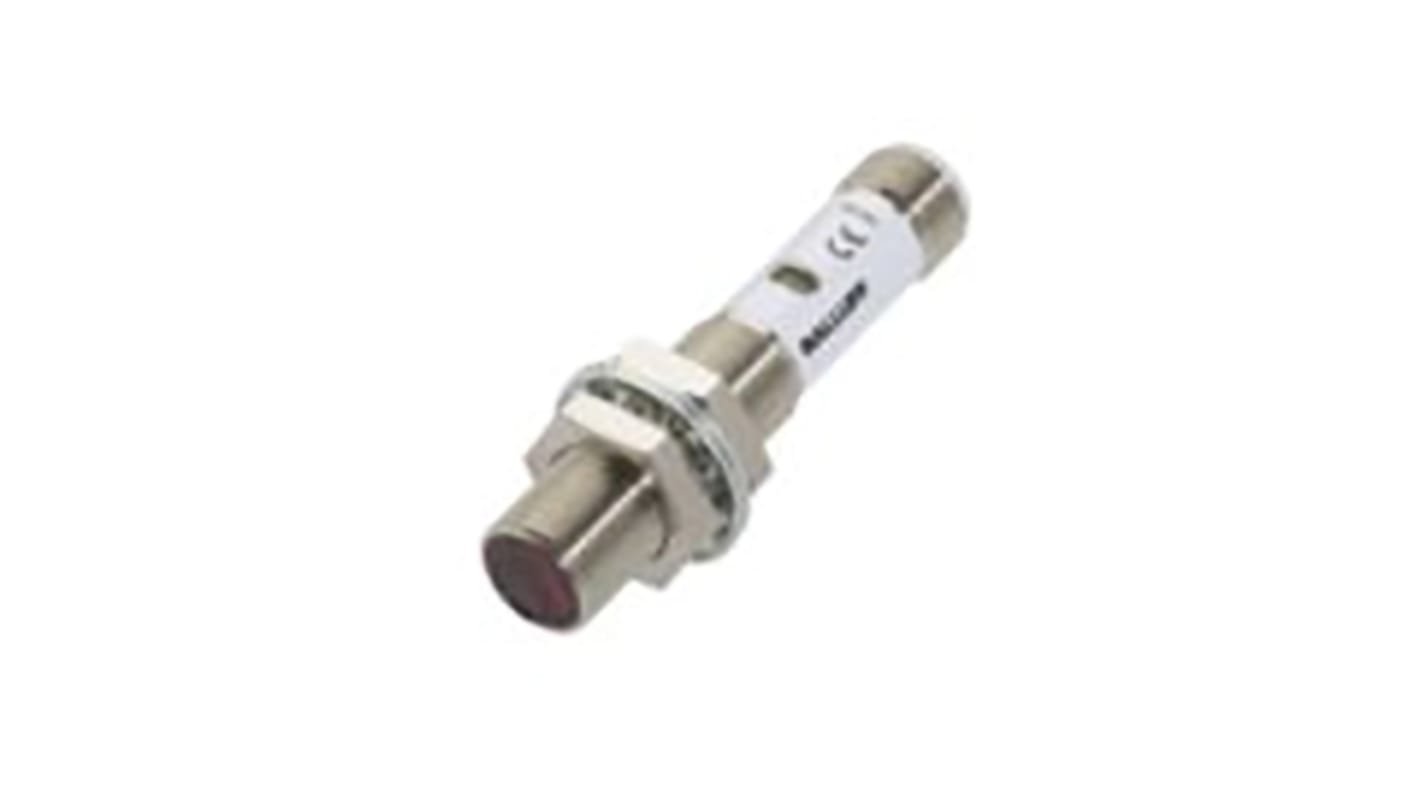 Sensore ottico BALLUFF BOS 12M-PS-RD10-S4, LED rosso, rilevamento 1-250 mm, montaggio a pannello, IP67, connettore M12.