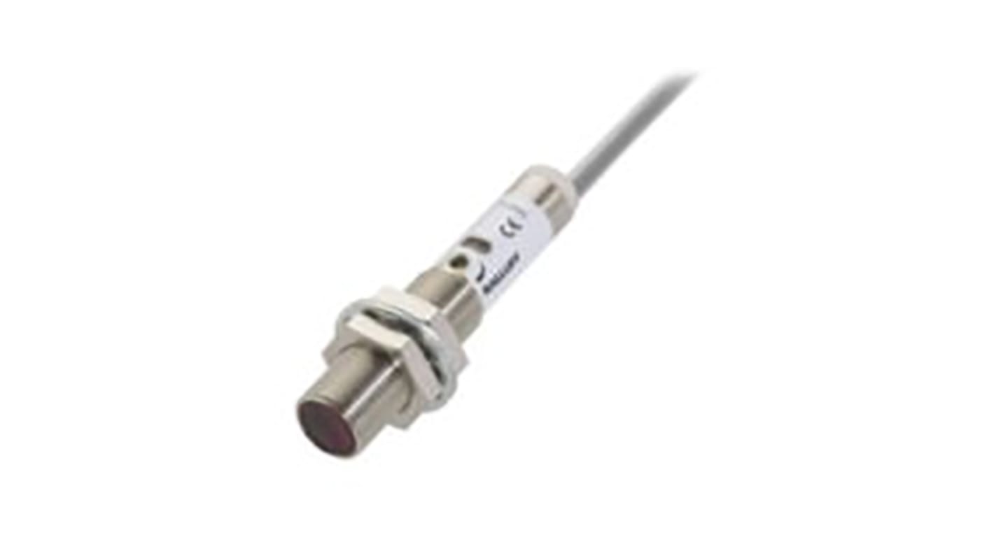 Sensore ottico BALLUFF BOS 12M-PS-RD10-02, LED rosso, rilevamento 1-250 mm, montaggio a pannello, IP67.