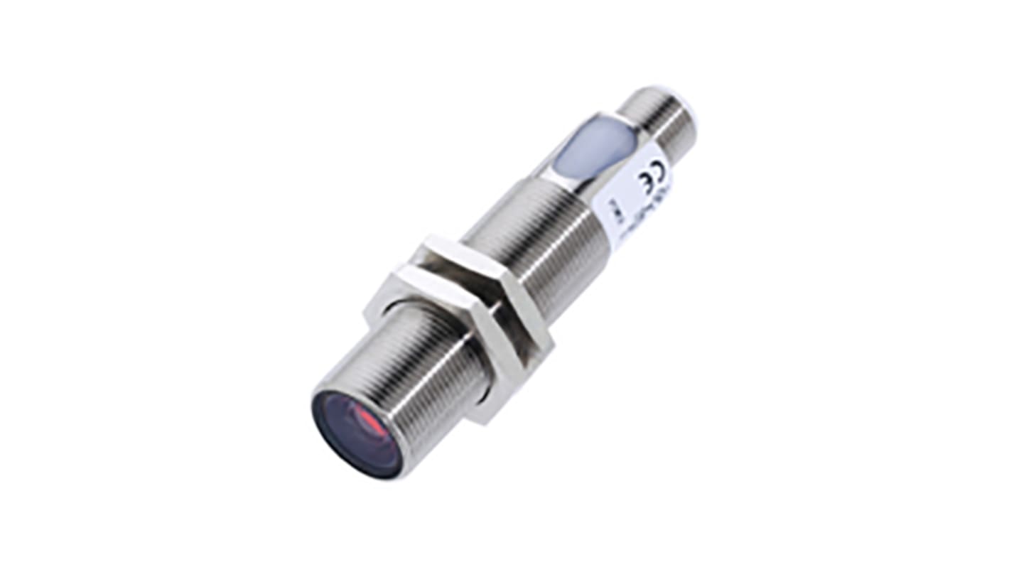 Sensore fotoelettrico cilindrico BALLUFF BOS 18M-PS-PR23-S4, rilevamento fino a 4 m, uscita PNP, grado di protezione IP67.