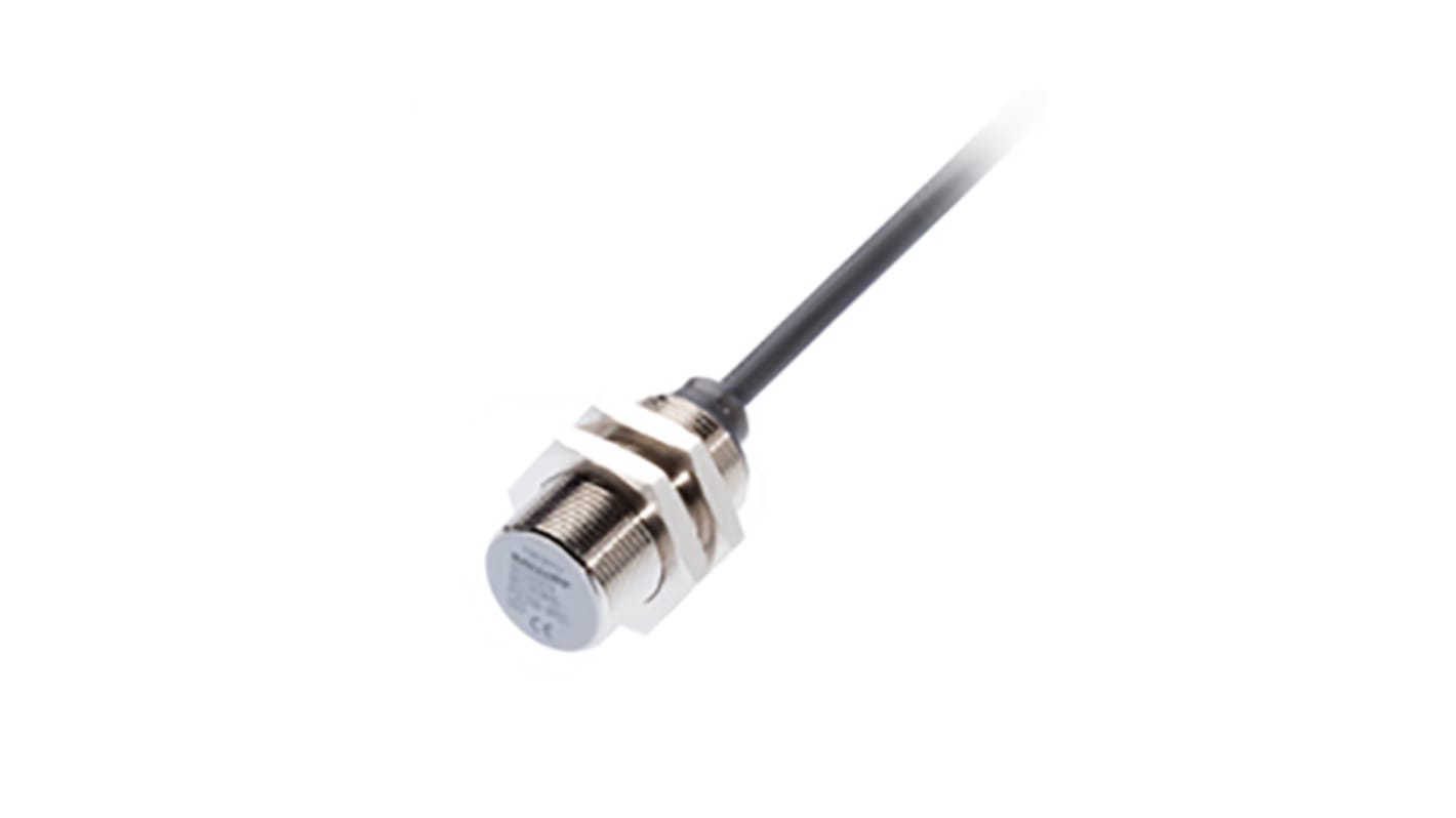 Sensore di prossimità cilindrico PNP BALLUFF BES M18MD-PSC80B-BP02-003, rilevamento 8 mm, IP67, montaggio a filo.