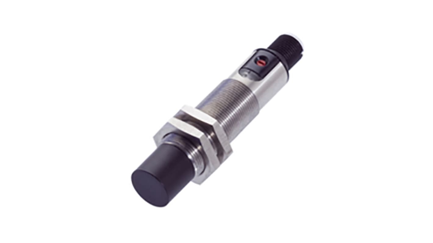 Sensore di prossimità cilindrico BALLUFF BCS M18B4G2-PSC15H-S04K, PNP, M18 x 1, rilevamento 12 mm, IP67, acciaio inox, alimentazione 10-30 V c.c.