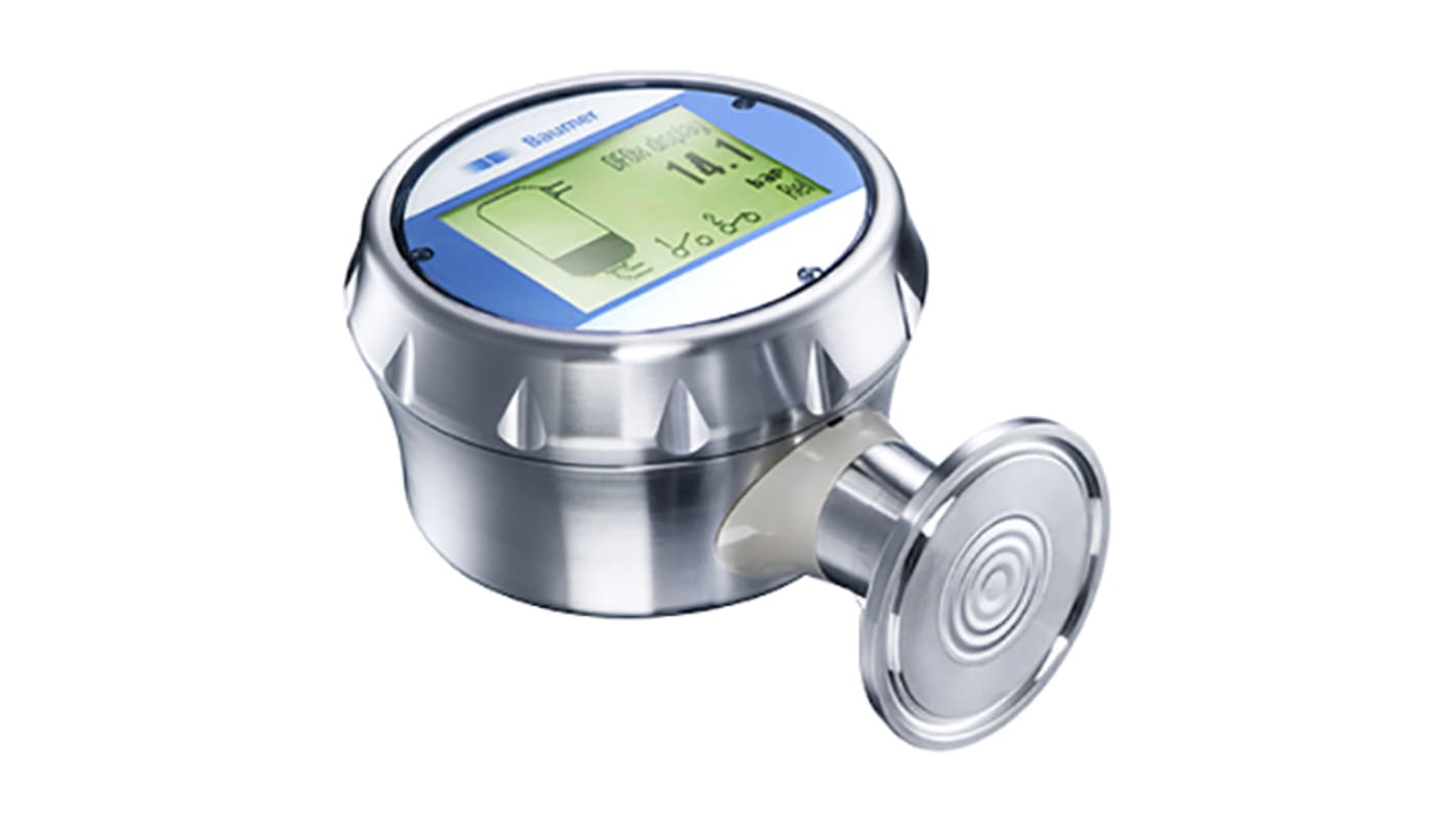 Sensore di pressione relativa Baumer PFMH-54.BC2R.A1153.51202.2000, 1bar max, uscita 4-20 mA, montaggio Tri-Clamp DN38.
