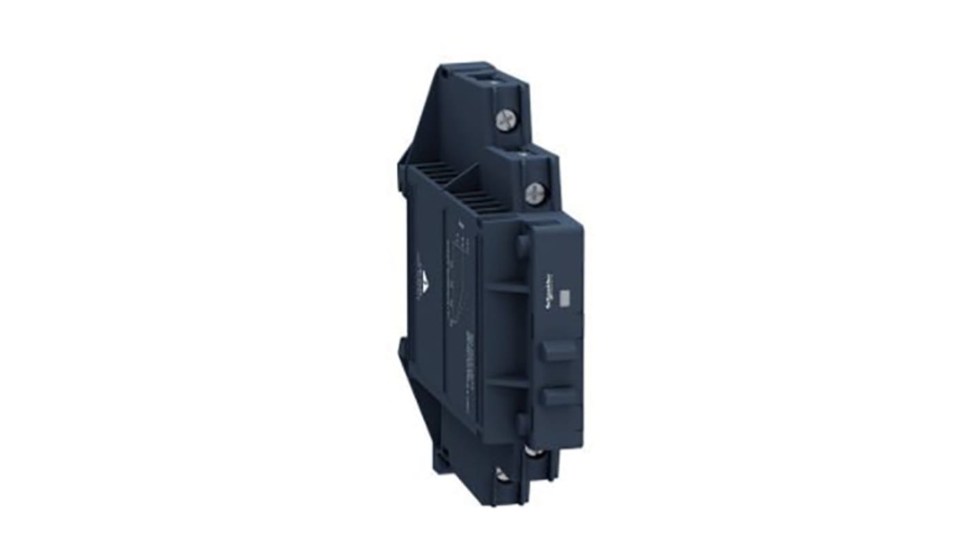 Relè a stato solido DIN 12A 100V c.c. Schneider Electric SSM1D312BD: design modulare IP20, alta frequenza di commutazione, resistente e duraturo.