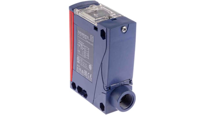 Sensore fotoelettrico Telemecanique XUX1ARCNT16, rettangolare, rilevamento 14m, uscita Relè, IP65/IP67. Per industria e sicurezza.