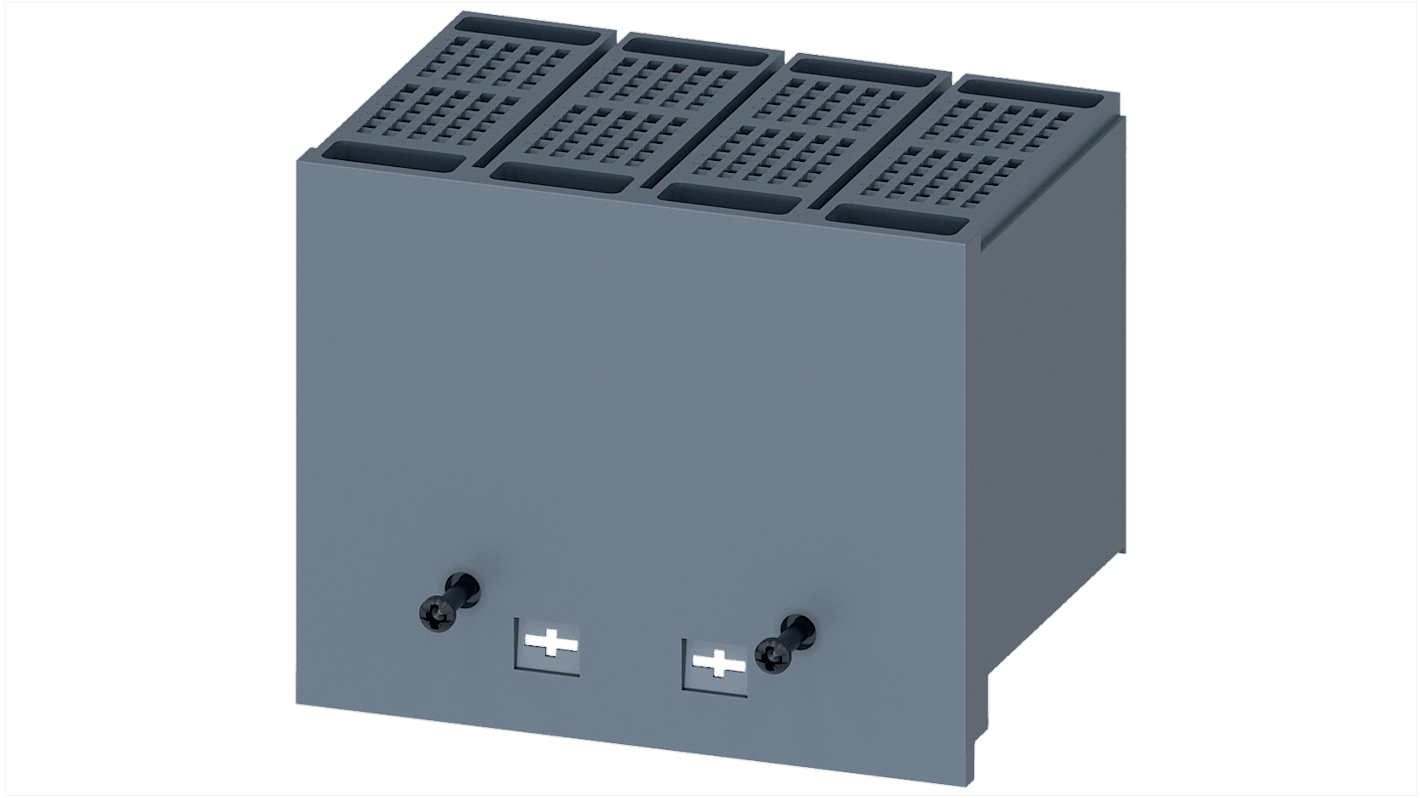 Coprimorsetti Siemens 3VA9111-0WF40, esteso a 4 poli, per protezione e funzionalità in installazioni elettriche.