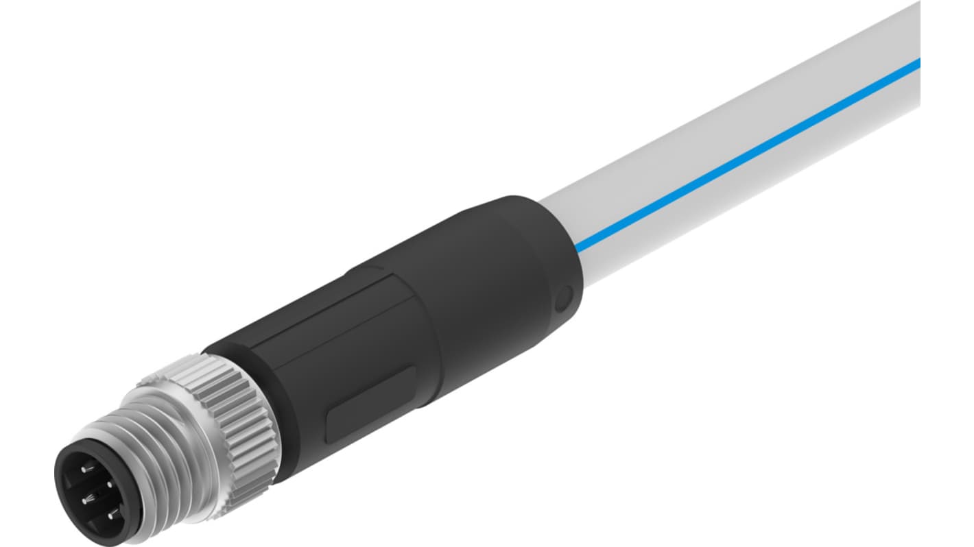 Cavo Festo a 4 conduttori, AWG22, lunghezza 300 mm, resistente agli oli, grado di protezione IP65/IP67.