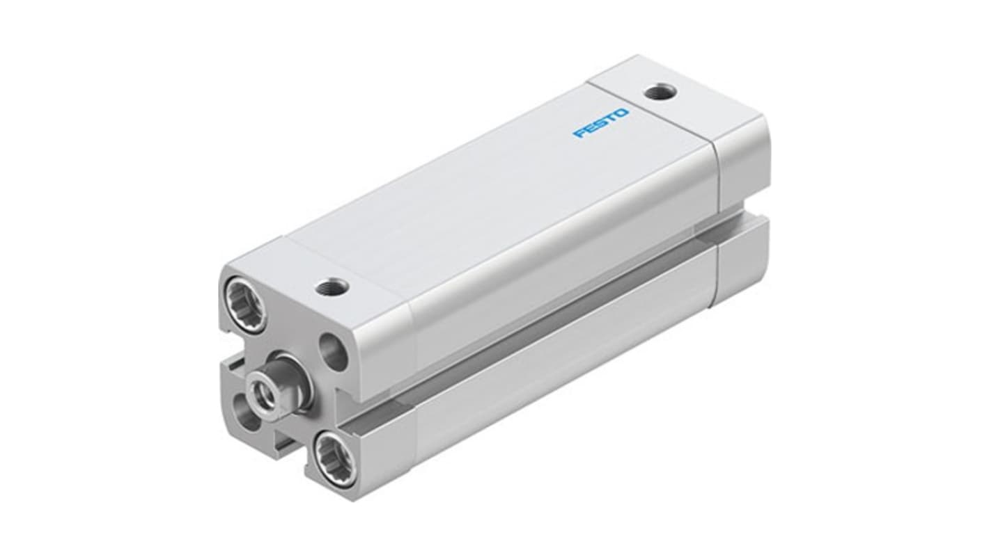 Cilindro pneumatico Festo ADN-16-60-I-P-A, doppio effetto, diametro 16mm, corsa 60mm, collegamento M5, resistente alla corrosione.