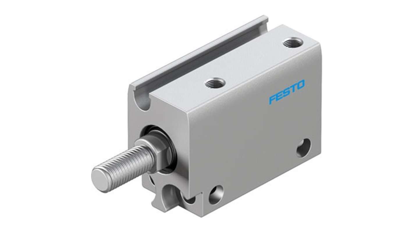 Cilindro pneumatico Festo ADN-S-10-10-A-A-F1A, doppio effetto, foro 10 mm, corsa 10 mm, resistenza alla corrosione.