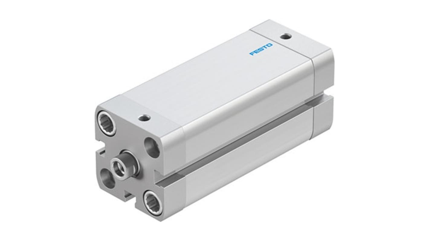 Cilindro pneumatico Festo ADN-25-70-I-P-A, doppio effetto, foro 25 mm, corsa 70 mm, collegamento M5, resistenza alla corrosione.