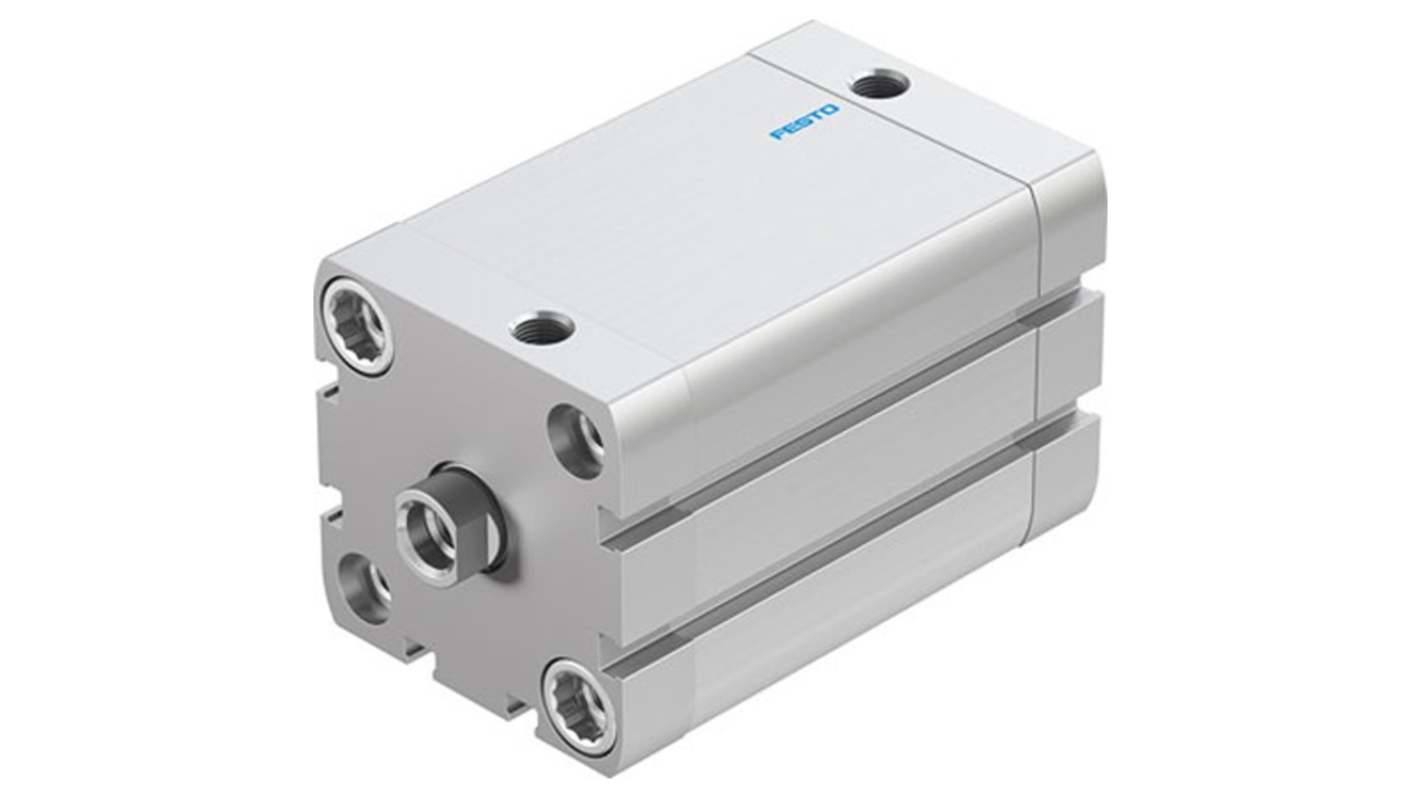 Cilindro pneumatico Festo ADN-50-70-I-P-A, doppio effetto, foro 50mm, corsa 70mm, montaggio flessibile.