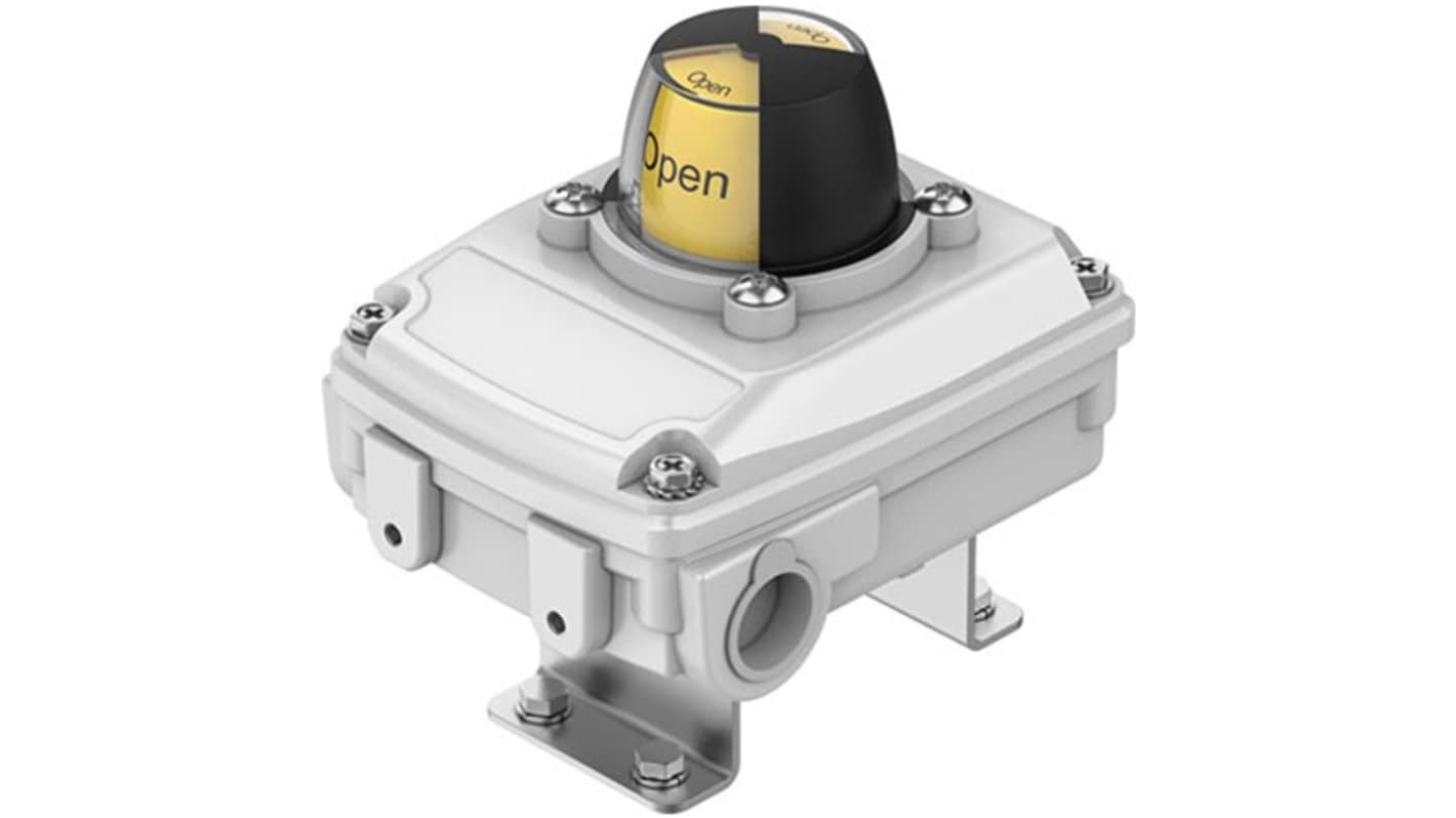 Interruttore pneumatico Festo SRBC, grado di protezione IP66, progettato per ambienti difficili, temperatura da -40 a 80 gradi.