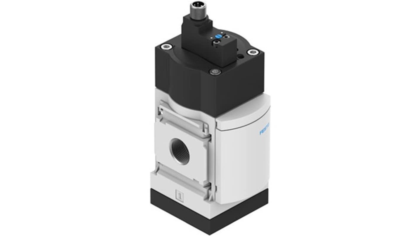 Valvola pneumatica soft start Festo MS6-SV-1/2-C-10V24P, attacco G 1/2, portata 5700 L/min, pressione max 10 bar.