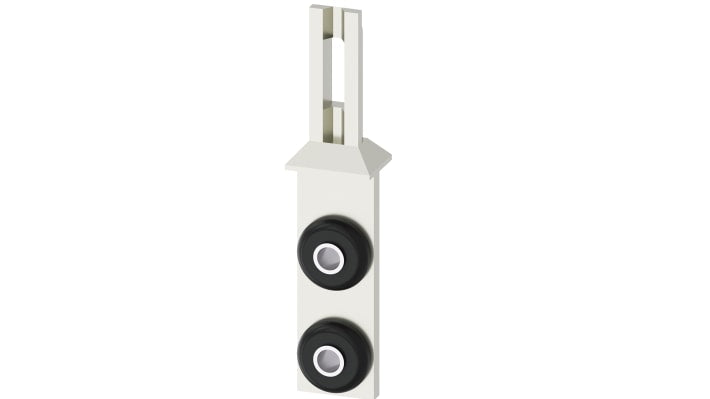 Testa attuatore Siemens 3SE5000-0AV01 per interruttore di fine corsa 3SE5, struttura in zinco, montaggio a vite, dimensioni 75,6 x 15 x 9 mm.