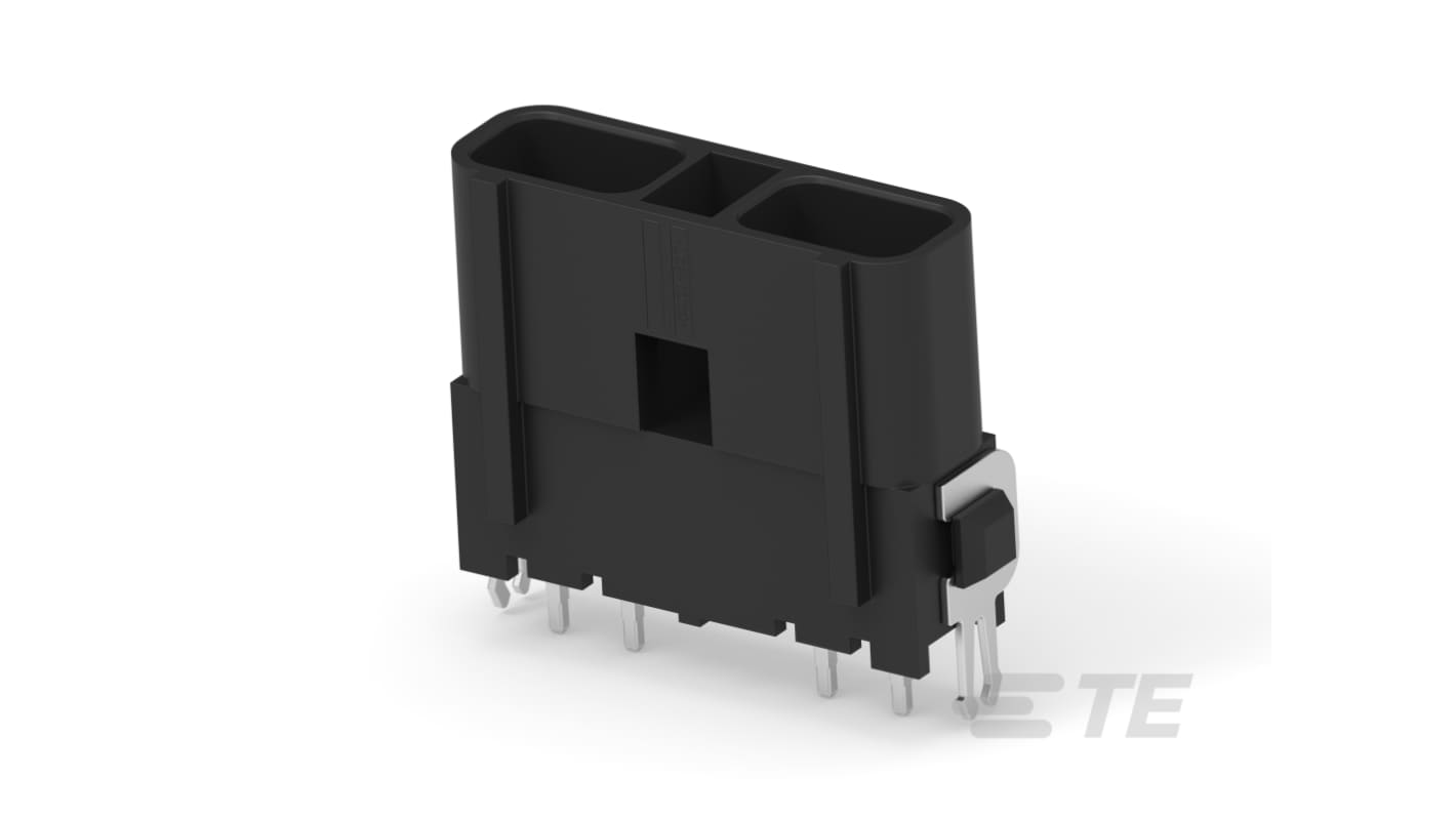 Connettore TE Connectivity 2106112-6 per illuminazione, 4 poli, montaggio su scheda, design sigillabile, corrente nominale 5A.