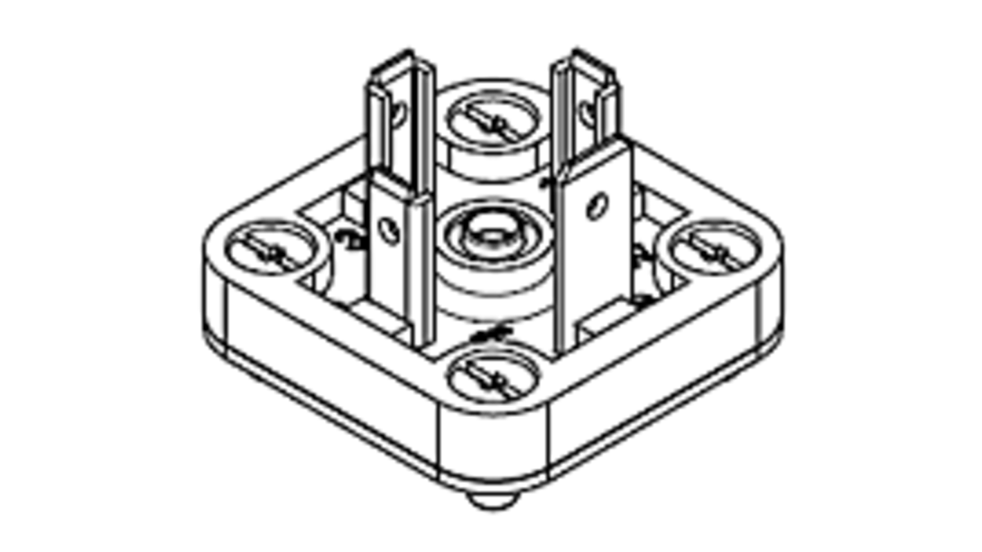 Connettore solenoide TE Connectivity Molex 1210120168, corpo in polipropilene, IP65/IP67, per cavi vari, -40/+90 gradi.