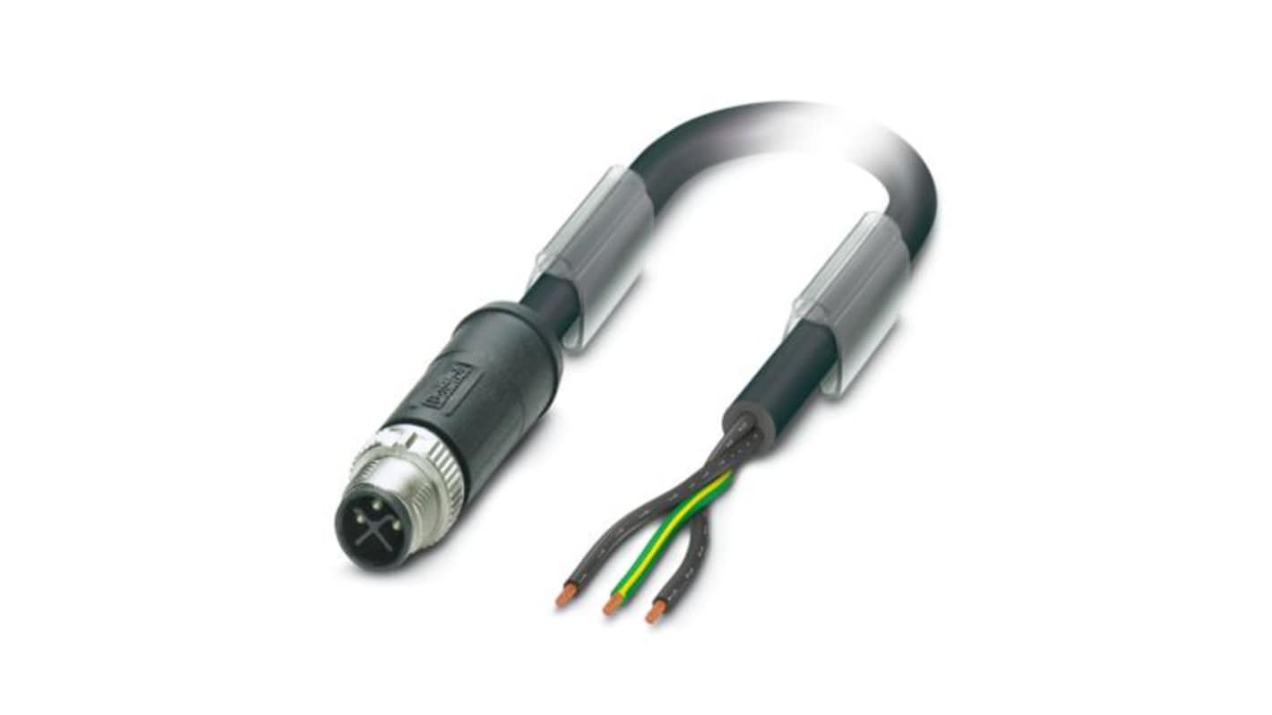 Cavo di potenza Phoenix Contact 1175908, 3 conduttori, 1,5 mm², lunghezza 10 m, in poliuretano, IP65/IP67, per installazioni fisse e flessibili.
