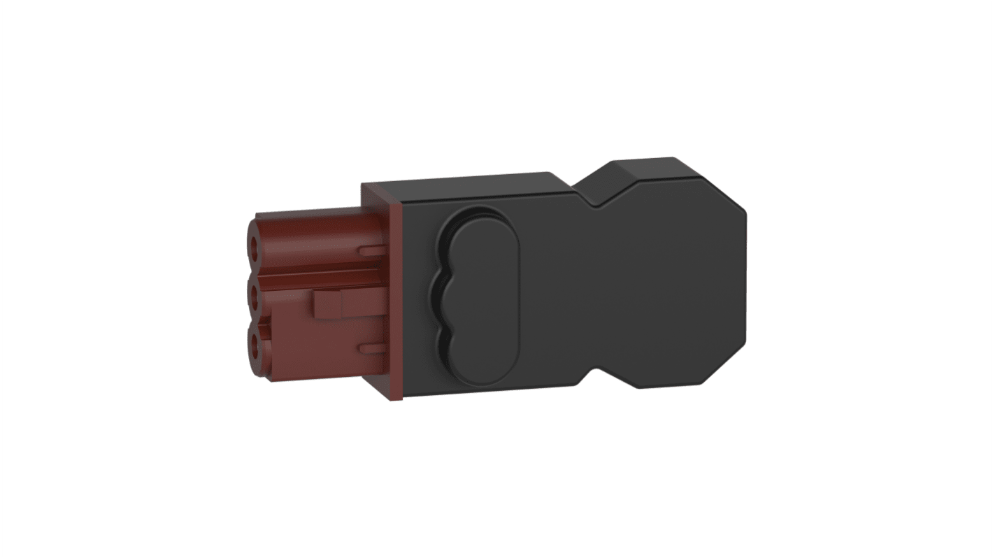 Connettore femmina per illuminazione Schneider Electric, 3 poli, montaggio su cavo, tensione 250 V, corrente 16 A, protezione IP20.