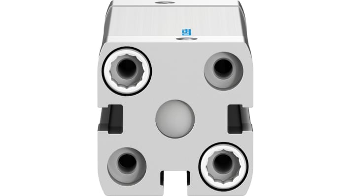 Cilindro pneumatico doppio effetto Festo ADN-205050IPA, alesaggio 20 mm, corsa 50 mm, pressione massima 10 bar.