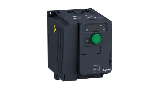 Variatore di velocità Schneider Electric ATV320U22M2C 2,2 kW 230 V c.a. 1 fase 0.1-599Hz per motori elettrici. Ideale per movimentazione materiali e sistemi di ventilazione.