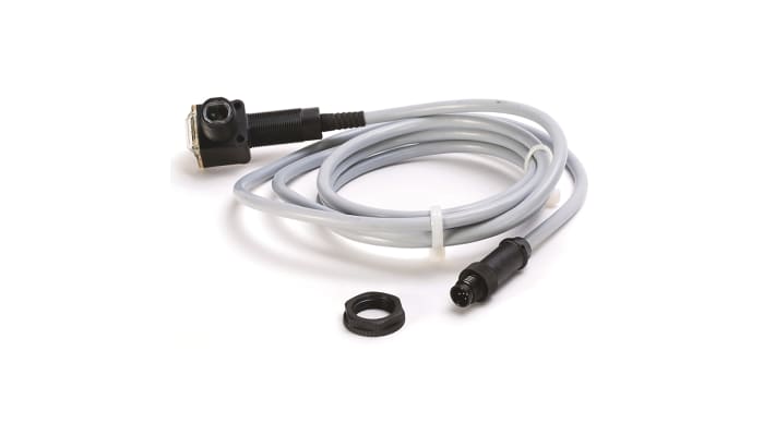 Allen Bradley 42EF-P2MPB-Y4, sensore fotoelettrico rettangolare a retroriflessione, rilevamento fino a 3 m, IP67.