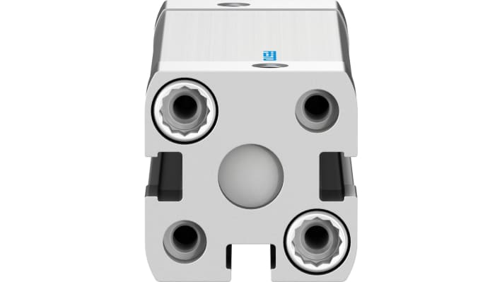 Cilindro pneumatico Festo ADN-16-50-A-P-A, doppio effetto, foro 16 mm, corsa 50 mm, pressione max 10 bar, dimensioni 29 x 29 x 89.7 mm.