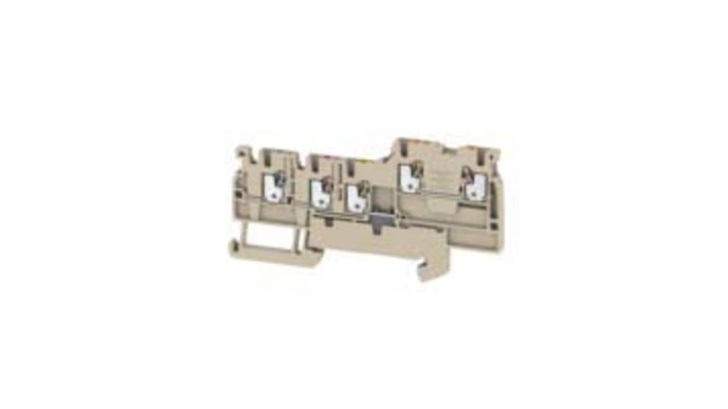 Morsettiera DIN Weidmüller 1992230000 Beige Doppio Livello 13.5A - Soluzione ottimizzata per cablaggio segnale con tecnologia a molla e a vite.