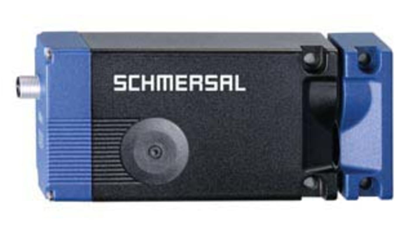 Interruttore di interblocco a solenoide Schmersal AZM400Z-ST-1P2P, 24V cc, custodia in lega, grado di protezione IP67, dimensioni 166,7mm x 77,8mm x 46,7mm.