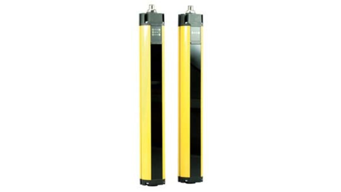 Barriera fotoelettrica Schmersal SLC440COM-E-0810-30, 40 fasci, risoluzione 30 mm, altezza 810 mm, distanza 300-10000 mm.