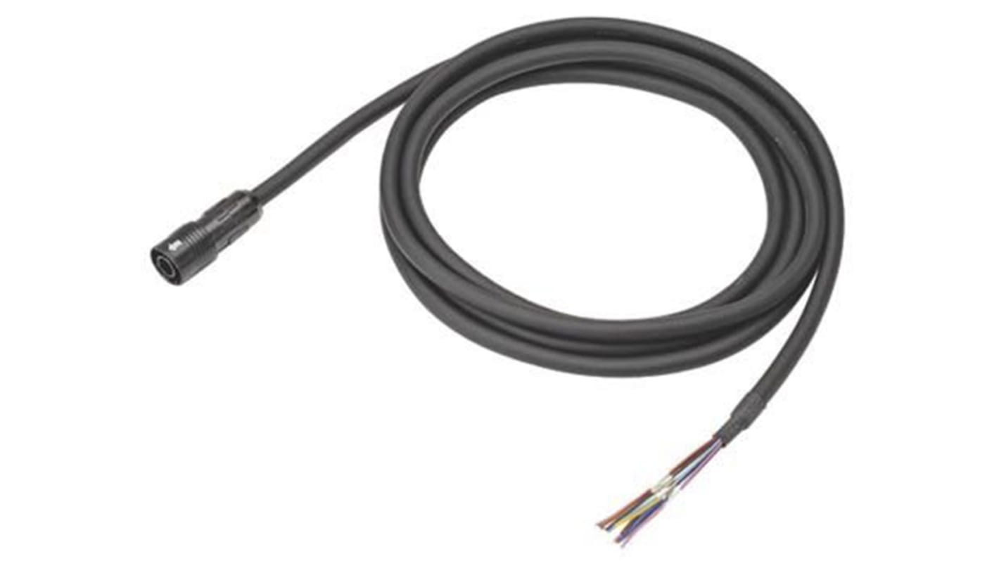 Cavo per sensore di colore Omron FQ-WD003-E, lunghezza 3m, compatibile con FQ2-CLR. Accessorio per applicazioni industriali.