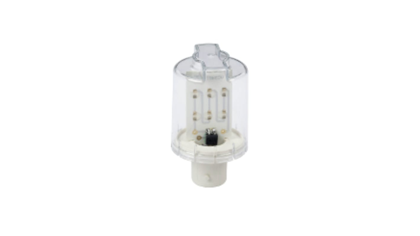 Segnalatore acustico esterno Schneider Electric DL2EDB1SB con LED lampeggiante, cablaggio flessibile, 24V ca/cc. Ideale per applicazioni senza motore.