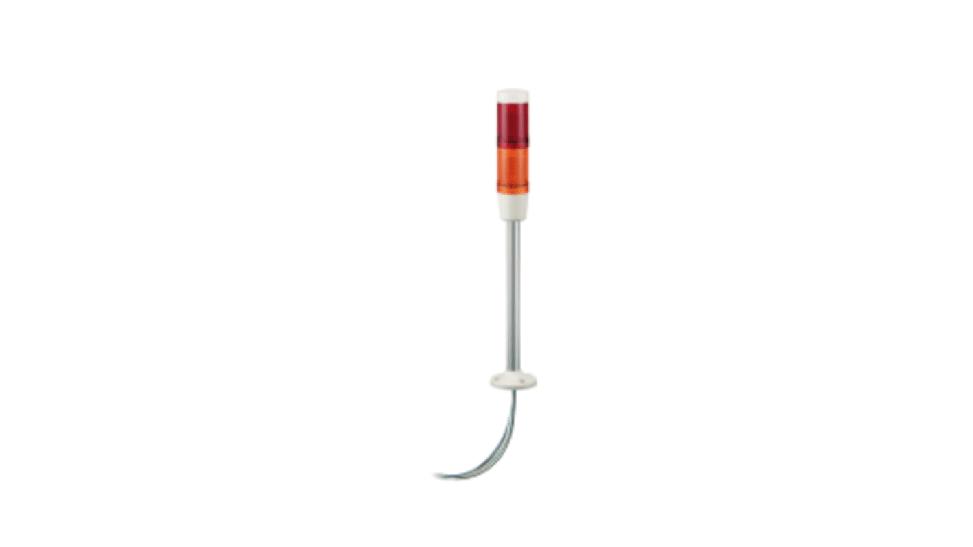 Torretta di segnalazione LED Rosso/Verde Schneider Electric XVMB2RGSB, 24 V, altezza 448 mm, montaggio su base, IP42.