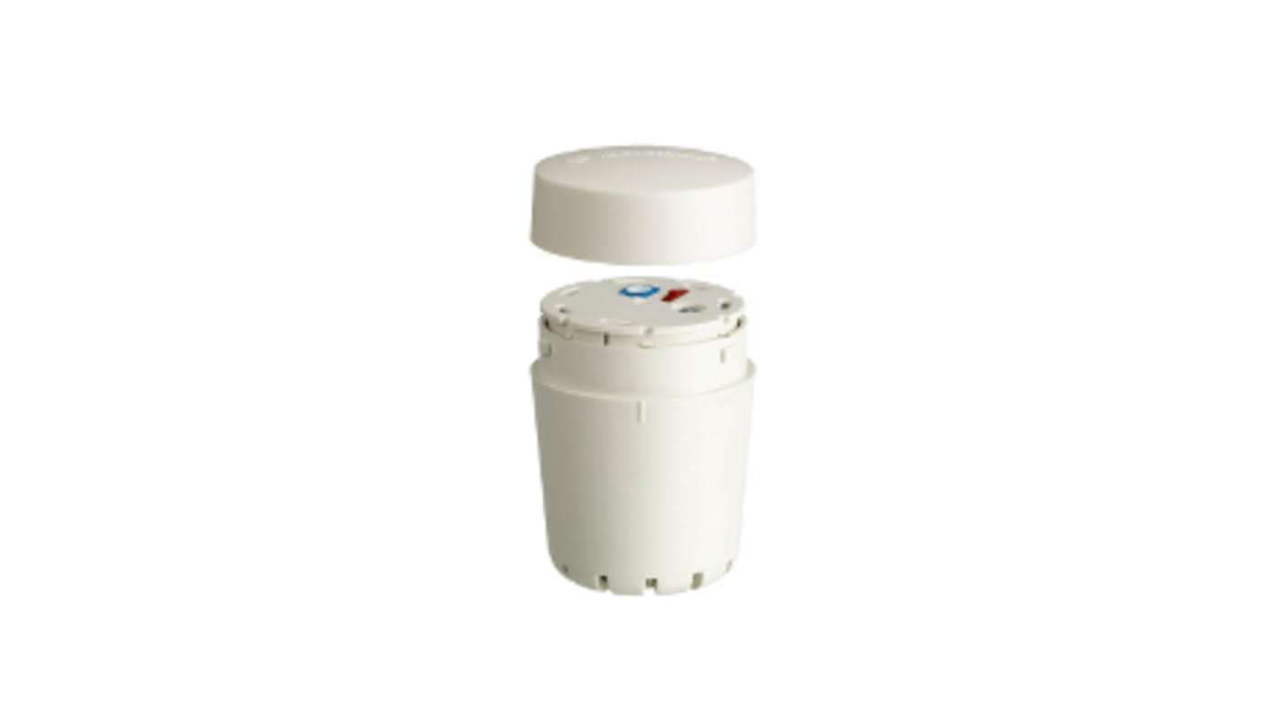 Torretta segnalazione Schneider Electric XVMC29B, 24V LED Bianco con Cicalino integrato, montaggio su base. Ideale per segnalazione efficace.