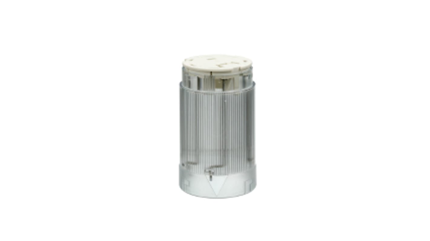 Schneider Electric XVMC37 - Torretta di segnalazione 230 V ca/cc, lenti trasparenti, montaggio su base. Colonna modulare luminosa ideale per segnalazioni industriali.