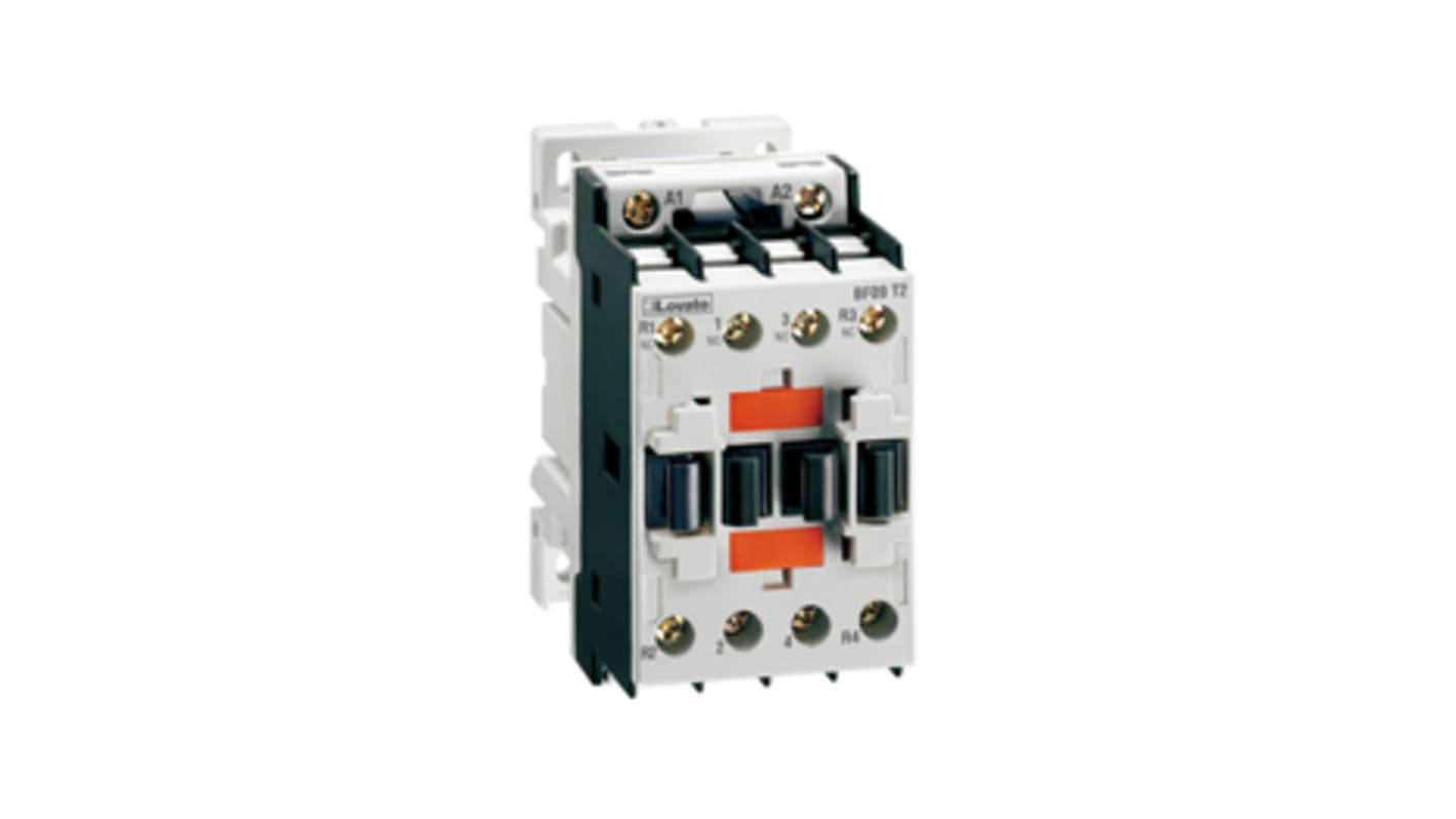 Interruttore automatico del motore Lovato BF26T2A230, 45 A, tipo a manopola rotante, dimensioni 61x90x90 mm, capacità di interruzione 50 kA.
