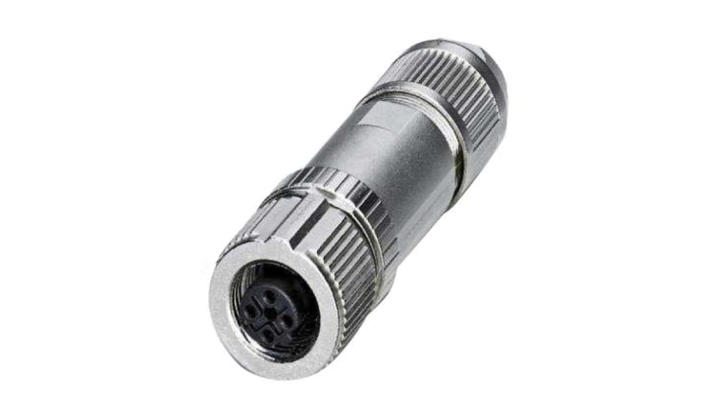 Connettore circolare Phoenix Contact serie SACC M12 4P IP65 IP67 (1424683) in zinco - Resistente, affidabile e adatto a varie applicazioni industriali.