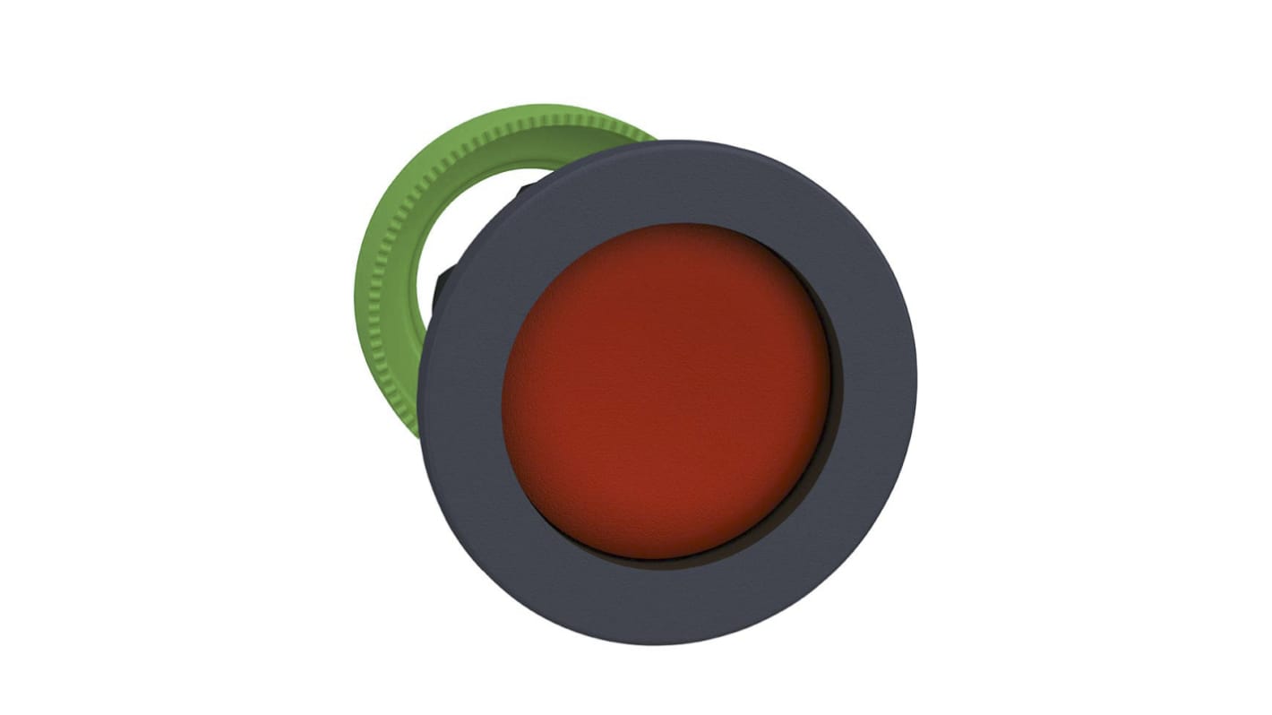 Attuatore pulsante instabile rotondo rosso Schneider Electric ZB5FA46, montaggio a filo, diametro 30 mm, protezione IP66/IP67/IP69K.