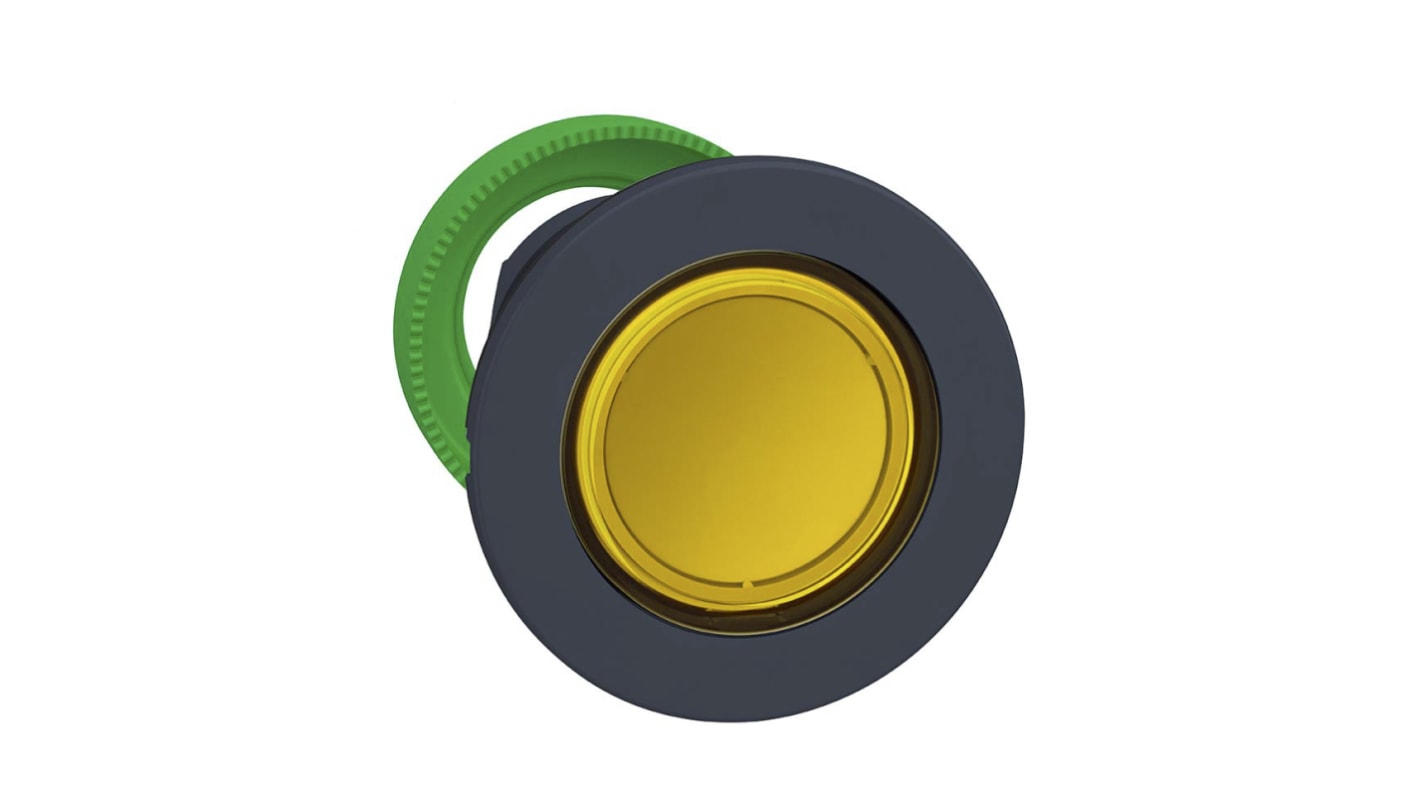 Attuatore pulsante instabile Harmony ZB5 di Schneider Electric, diametro 30 mm, colore giallo, protezione IP66/IP67/IP69K.