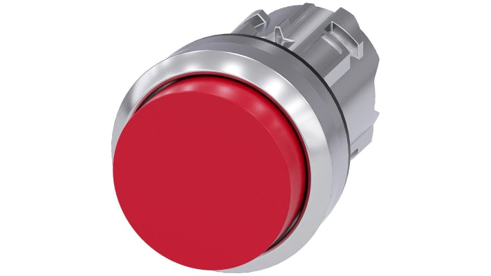 Pulsante tipo Instabile 3SU1050-0BB20-0AA0 Siemens - Serie SIRIUS ACT, Rosso, 22mm, IP66/IP67 - Ideale per fabbriche e centrali elettriche.